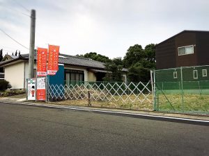 諫早市目代町K様邸仮囲い完了