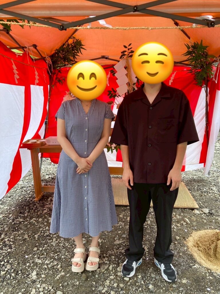 雨予報がウソみたい！笑顔の地鎮祭🌈