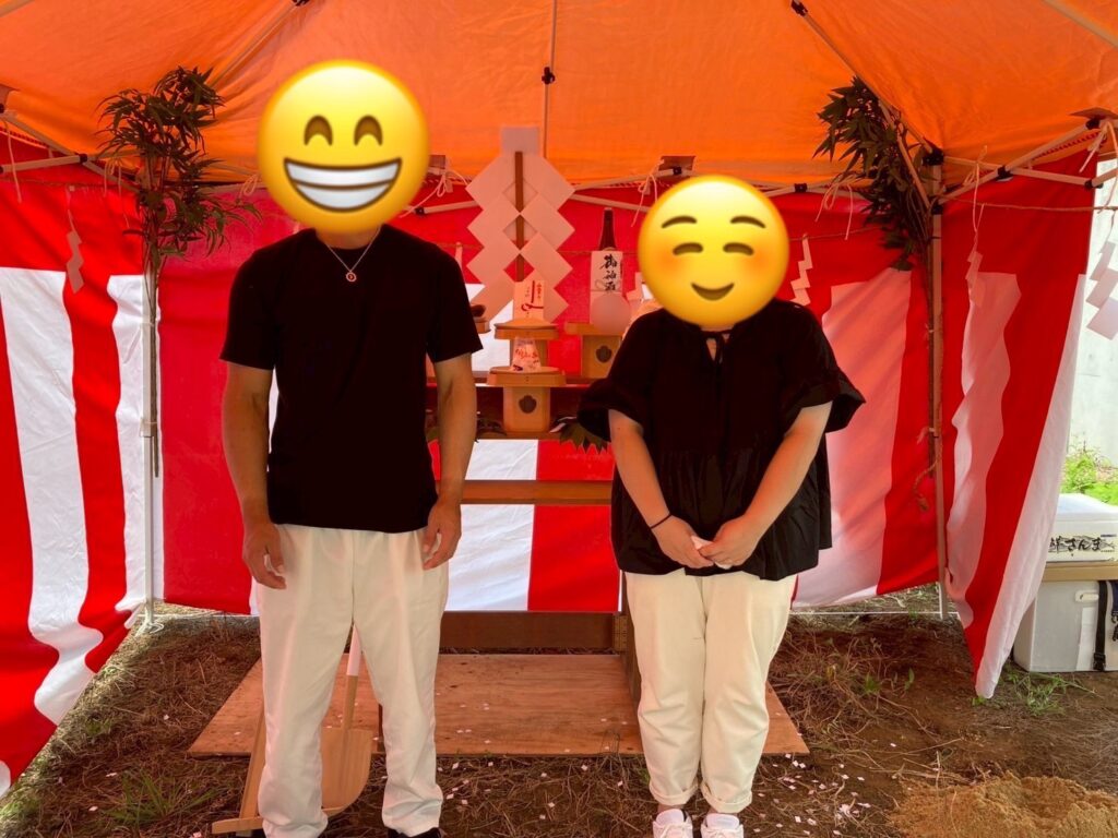 仲良しご夫婦と迎えた地鎮祭の日💐