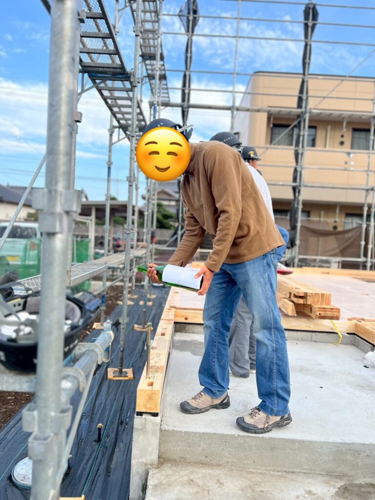 なかよし姉妹と上棟式🎉差し入れに感動