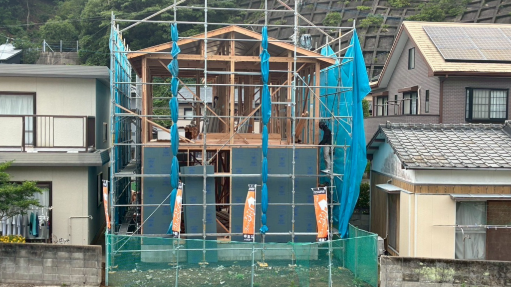 長崎市で上棟!重機と職人の迫力現場🏗️✨