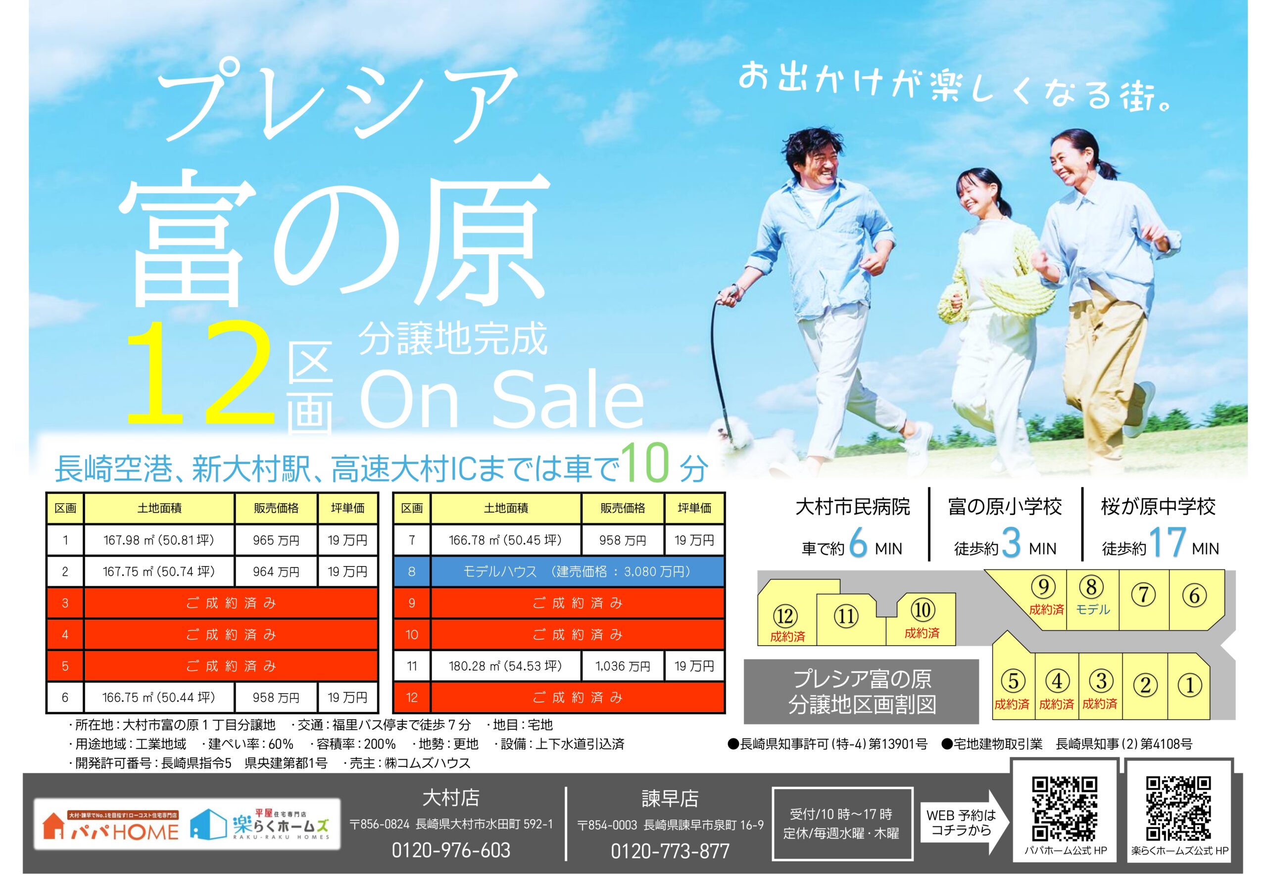 ≪残り6宅地≫【 好評分譲中 全12区画 】プレシア富の原